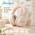 Nuvzqeri™ Wireless Over-Ear Headphones - Sand Beige — product overview
