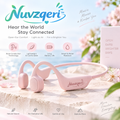 Nuvzqeri™ Open-Ear Bone Conduction Headphones - Blush Pink — product overview